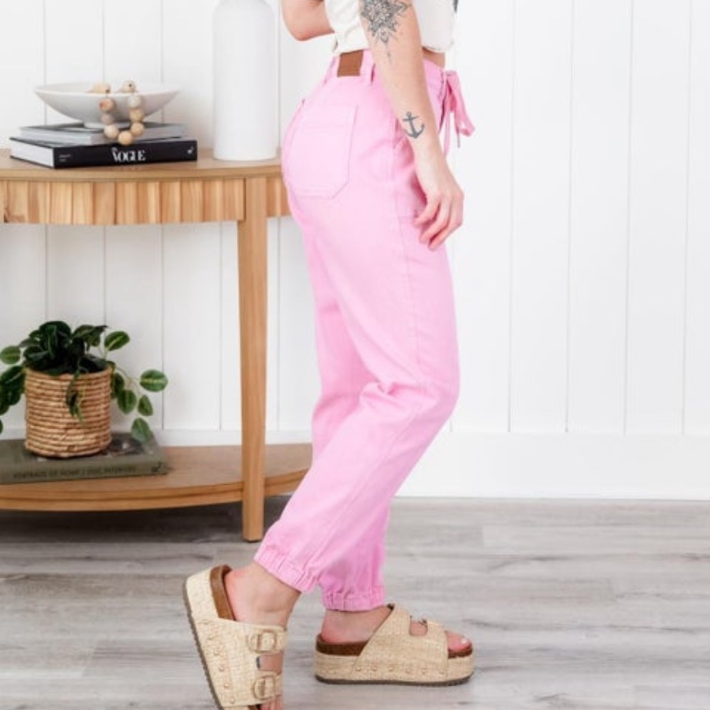 Judy blue pink jean joggers 16W - Picture 5 of 11